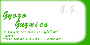 gyozo guzmics business card